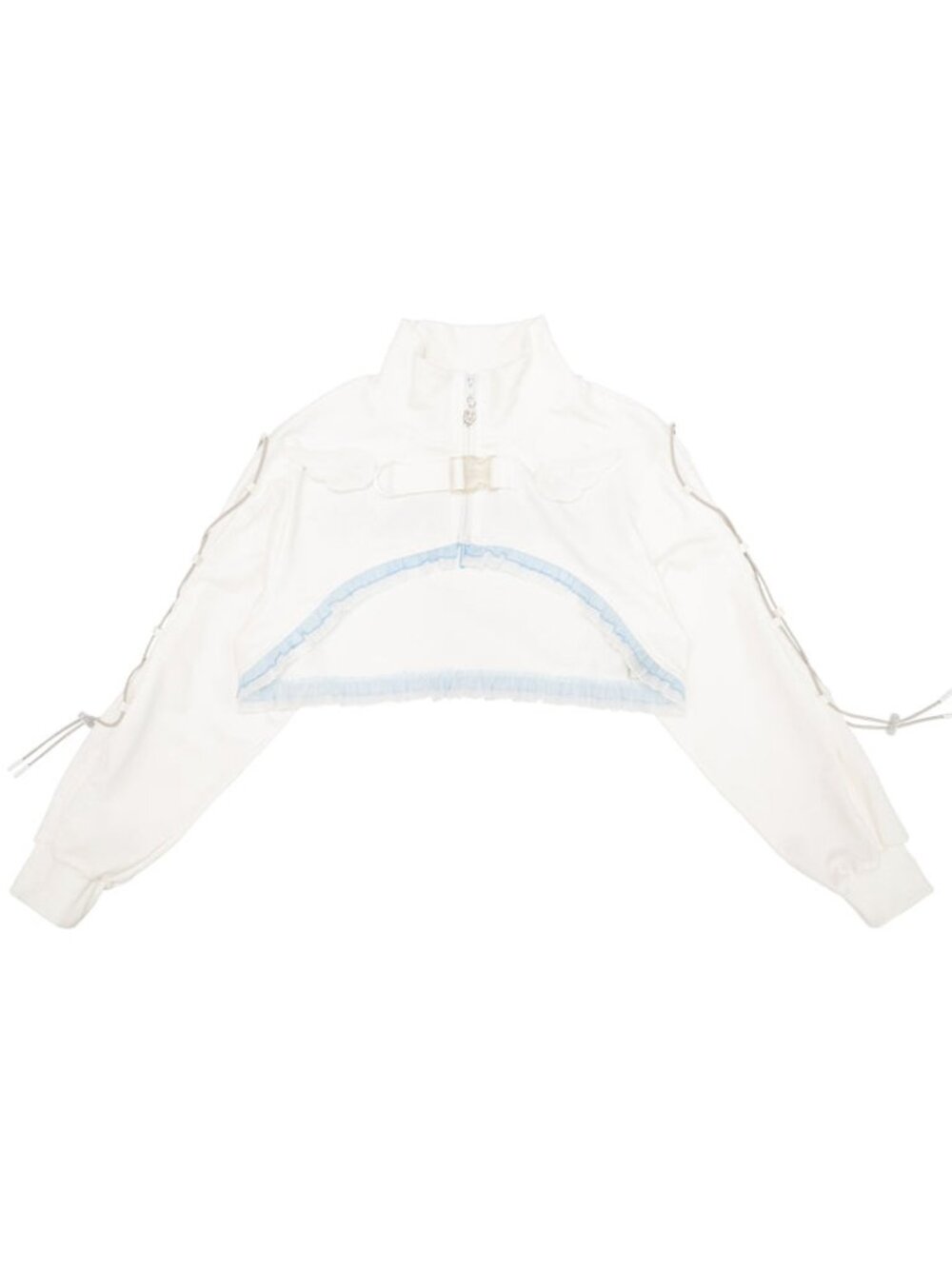 NEW ACDC RAG Capsule Bunny Heart Hack White/Pastel Blue Crop Jacket